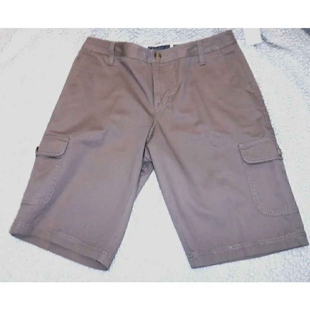 Liz Claiborne tan long shorts